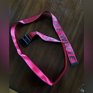 Red Off White belt